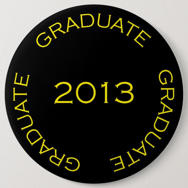 BADGE ROND 15,2 CM DIPLÔMÉ 2013 ABITUR (Devant)