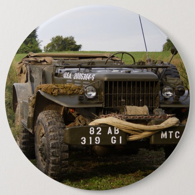 Badge Rond 15,2 Cm Dodge WC 57 (Devant)