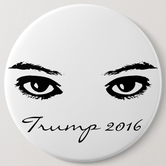 Badge Rond 15,2 Cm Donald Trump (Devant)
