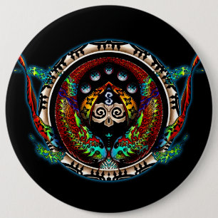Badge Rond 15,2 Cm Dragon Twins
