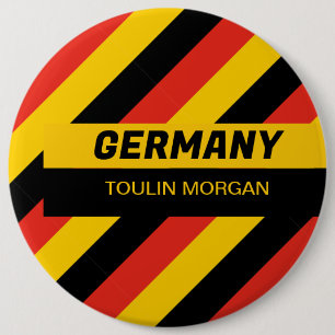 Badge Rond 15,2 Cm Drapeau allemand