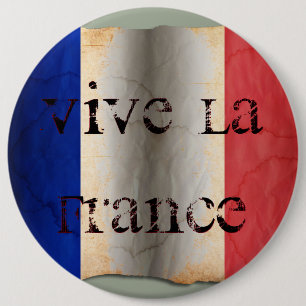 Badge Rond 15,2 Cm Drapeau de France