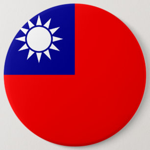 Badge Rond 15,2 Cm Drapeau de Taïwan