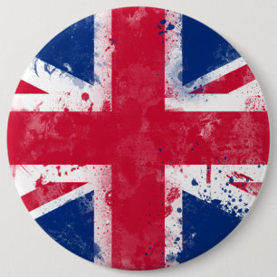 Badge Rond 15,2 Cm Drapeau du Royaume-Uni ou de l'Union Jack