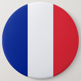 Badge Rond 15,2 Cm Drapeau France
