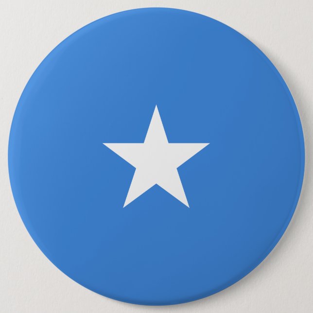 Badge Rond 15,2 Cm Drapeau Somalie (Devant)