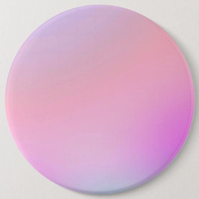 Badge Rond 15,2 Cm Dreamy Cotton Candy Pastel Gradient (Devant)