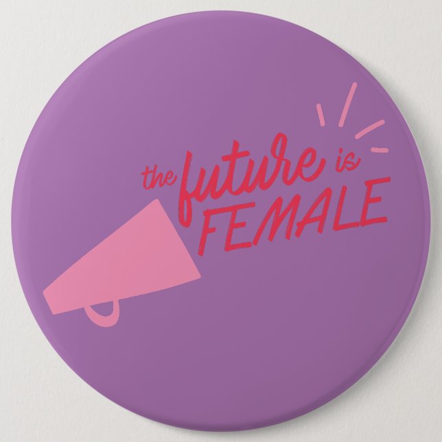 Badge Rond 15,2 Cm Droits des femmes (Devant)