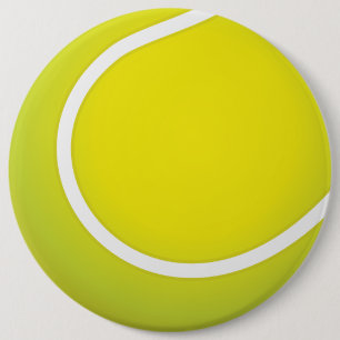 Badge Rond 15,2 Cm Du tennis. Tennis est un matelas en racket.