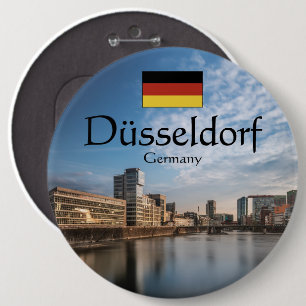 Badge Rond 15,2 Cm Dusseldorf Allemagne
