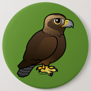 Badge Rond 15,2 Cm Eagle d'or