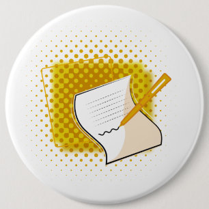 Badge Rond 15,2 Cm Écriture Lover