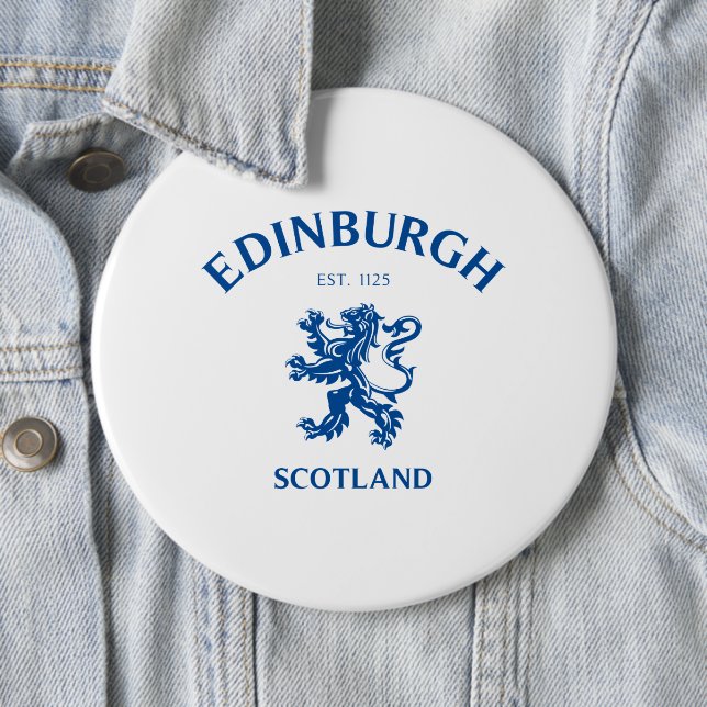 Badge Rond 15,2 Cm EDIMBOURG Écosse (En situation)