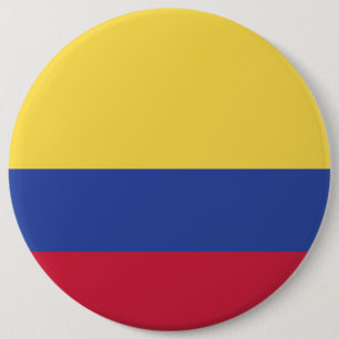 Badge Rond 15,2 Cm Emblème du drapeau colombien