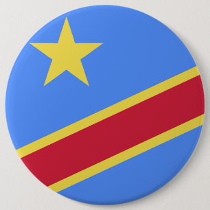 Badge Rond 15,2 Cm Emblème du drapeau de la République démocratique d