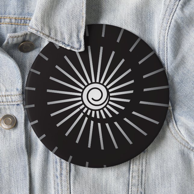 Badge Rond 15,2 Cm Ensoleillement 5 (En situation)