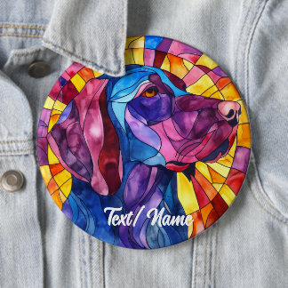 Badge Rond 15,2 Cm Épingle de conception en verre de chien de Labrado