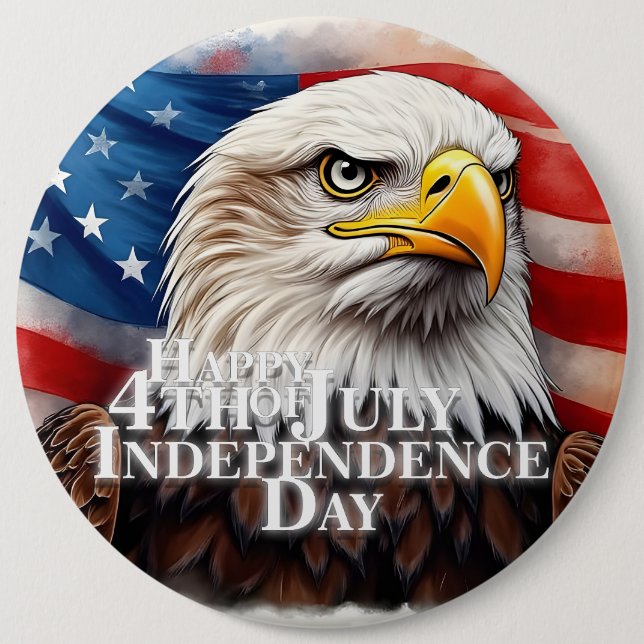 Badge Rond 15,2 Cm Esprit d'indépendance (Devant)