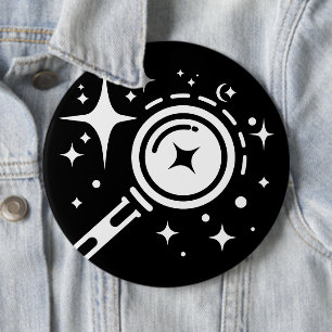 Badge Rond 15,2 Cm étoiles étincelantes, balise de l'ère numérique sa