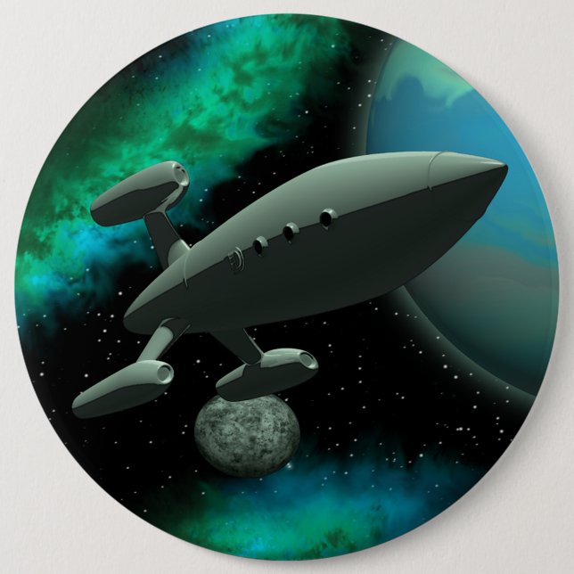 Badge Rond 15,2 Cm Explorateur Starship (Round) (Devant)