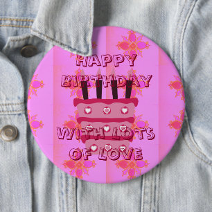Badge Rond 15,2 Cm Extraordinaire Joyeux anniversaire avec beaucoup d