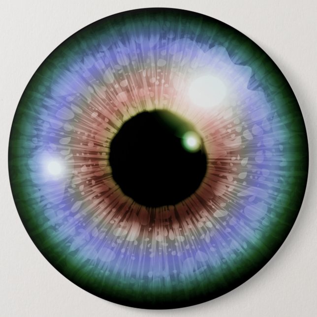 Badge Rond 15,2 Cm Eyeball multicolore (Devant)