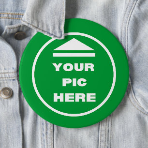 Badge Rond 15,2 Cm FACILE ! Bouton rond - Colossal, 6 Pouces - Person