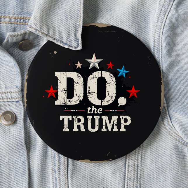 Badge Rond 15,2 Cm Faites le bouton Trump Round, Huge, 4 pouces (En situation)