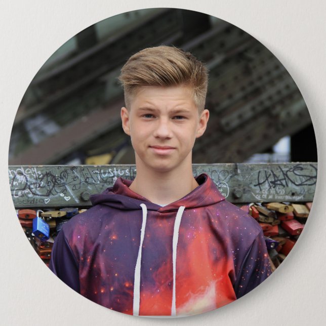 Badge Rond 15,2 Cm Faites votre propre bouton photo (Devant)