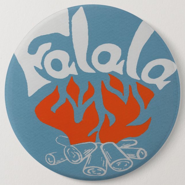 Badge Rond 15,2 Cm FaLaLa (Devant)