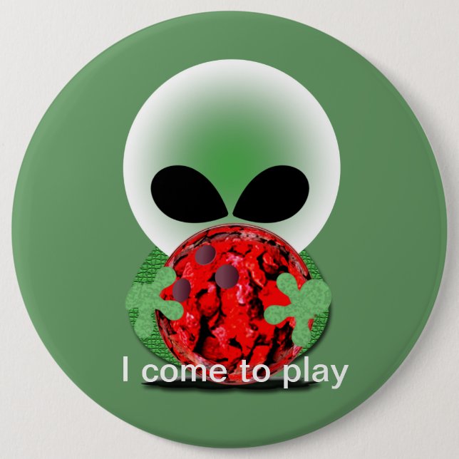 Badge Rond 15,2 Cm Fan de bowling (Devant)