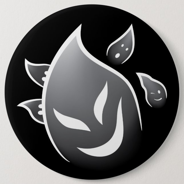 Badge Rond 15,2 Cm Fantômes éffrayants (Devant)