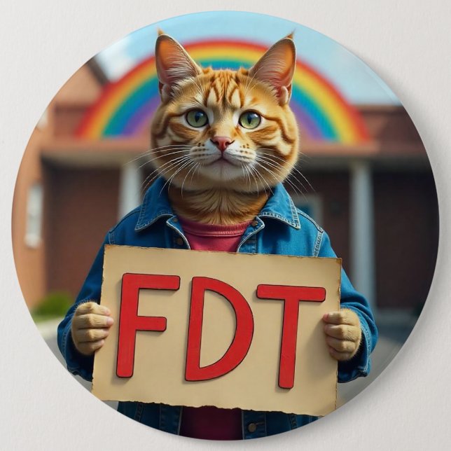 Badge Rond 15,2 Cm FDT Si vous connaissez (Devant)