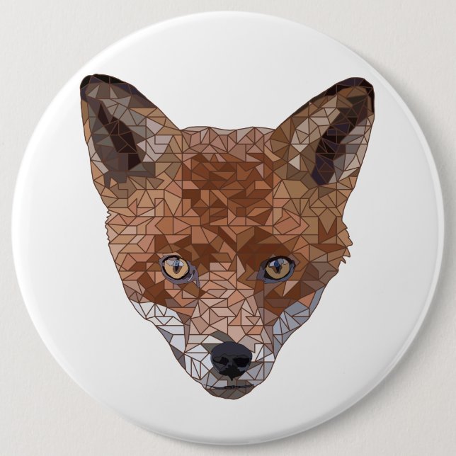 Badge Rond 15,2 Cm Felix le Fox (Devant)