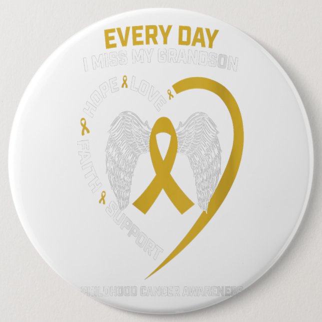 Badge Rond 15,2 Cm Femmes dans ma mémoire Mlle Mon petit-fils Cadeau  (Devant)