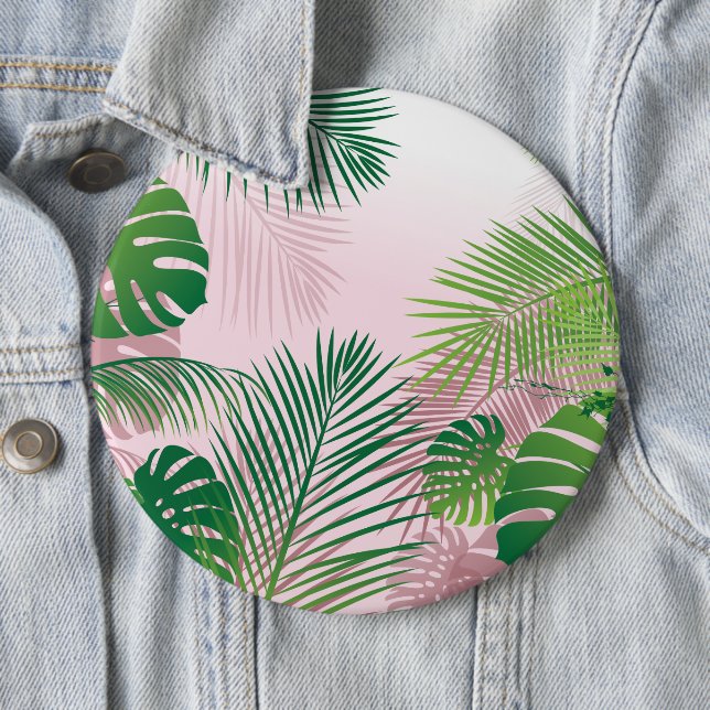 BADGE ROND 15,2 CM FEUILLES 1 (En situation)