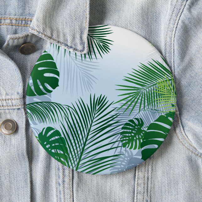 BADGE ROND 15,2 CM FEUILLES 3 (En situation)