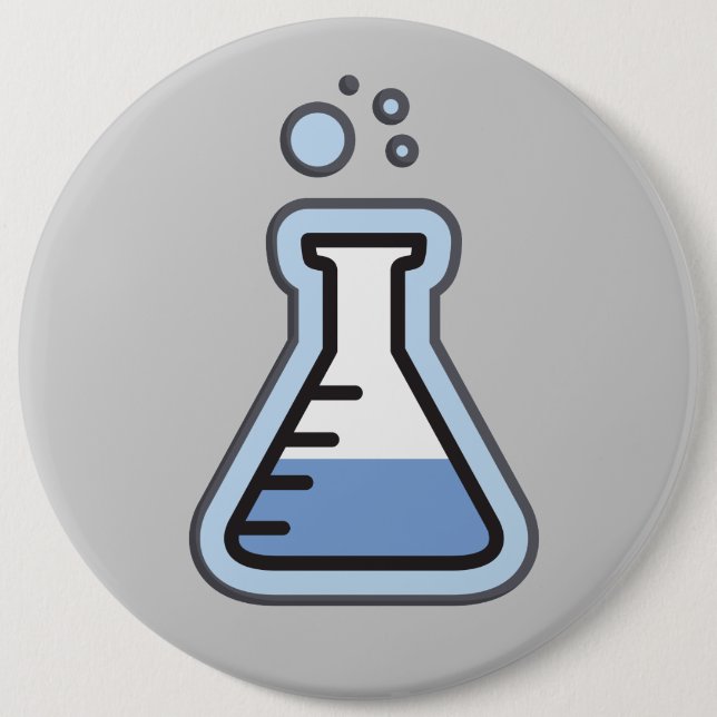 Badge Rond 15,2 Cm Fiole de science (Devant)