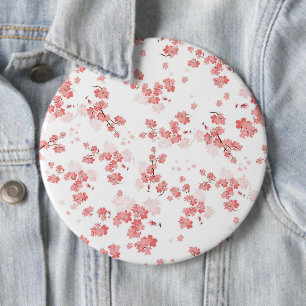 Badge Rond 15,2 Cm Fleur de Cerisier 2