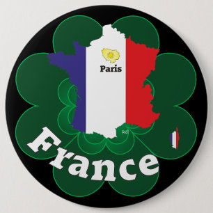 Badge Rond 15,2 Cm France Button