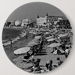 Badge Rond 15,2 Cm France vintage Cannes la plage