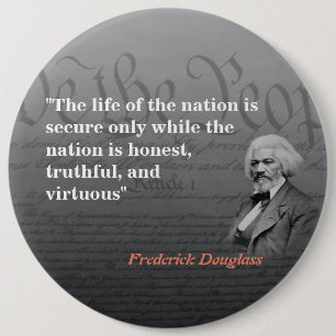 Badge Rond 15,2 Cm Frederick Douglass Cite La Vie De La Nation