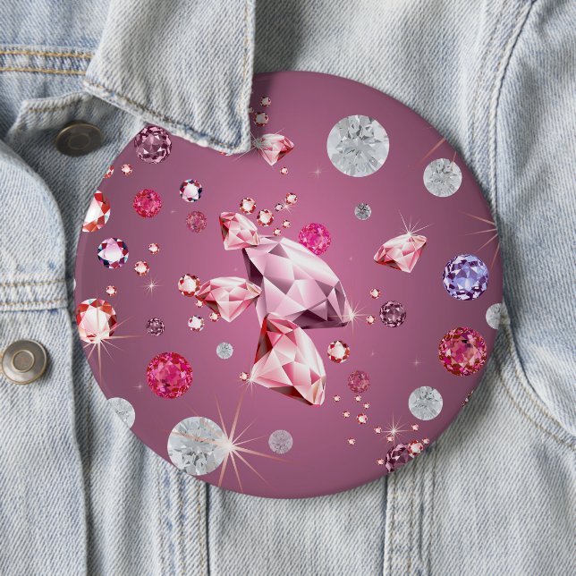 Badge Rond 15,2 Cm Galaxie de diamant 9 (En situation)