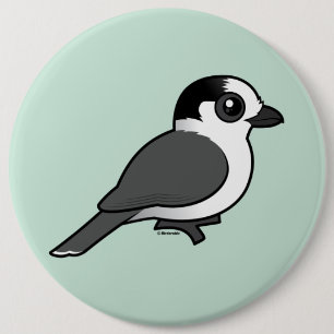 Badge Rond 15,2 Cm Geai gris
