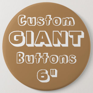 Badge Rond 15,2 Cm Géant 6" insigne de Pin de bouton