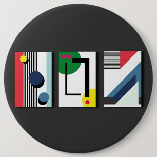 Badge Rond 15,2 Cm Géométrie