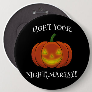 Badge Rond 15,2 Cm Glowing Jack-o'-Lantern - Light Your Nightmares