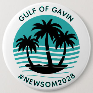Badge Rond 15,2 Cm Golfe de Gavin   Amusant humour politique grand