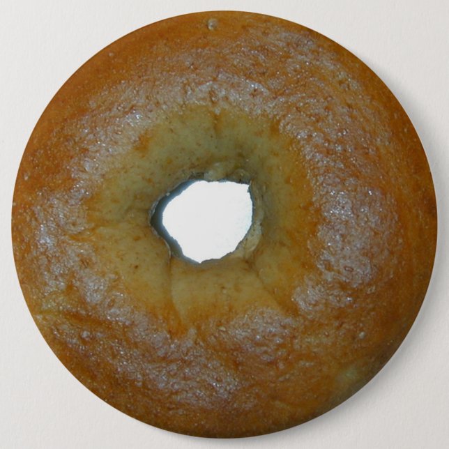 Badge Rond 15,2 Cm Goupille de bagel (Devant)