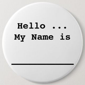 Badge Rond 15,2 Cm Goupilles d'étiquettes d'insignes de raison